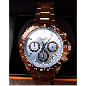 Stuhrling's Men's Watch Japan Quartz Chronograph Concorso Raceway w/Box & Papers